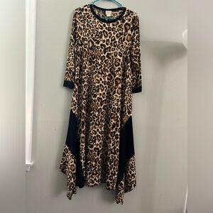 Leopard Print A-Line Dress